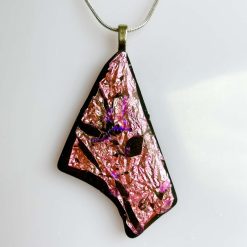 Pendant - Pink Foiled Glass 1 Pendant - Pink Foiled Glass 1