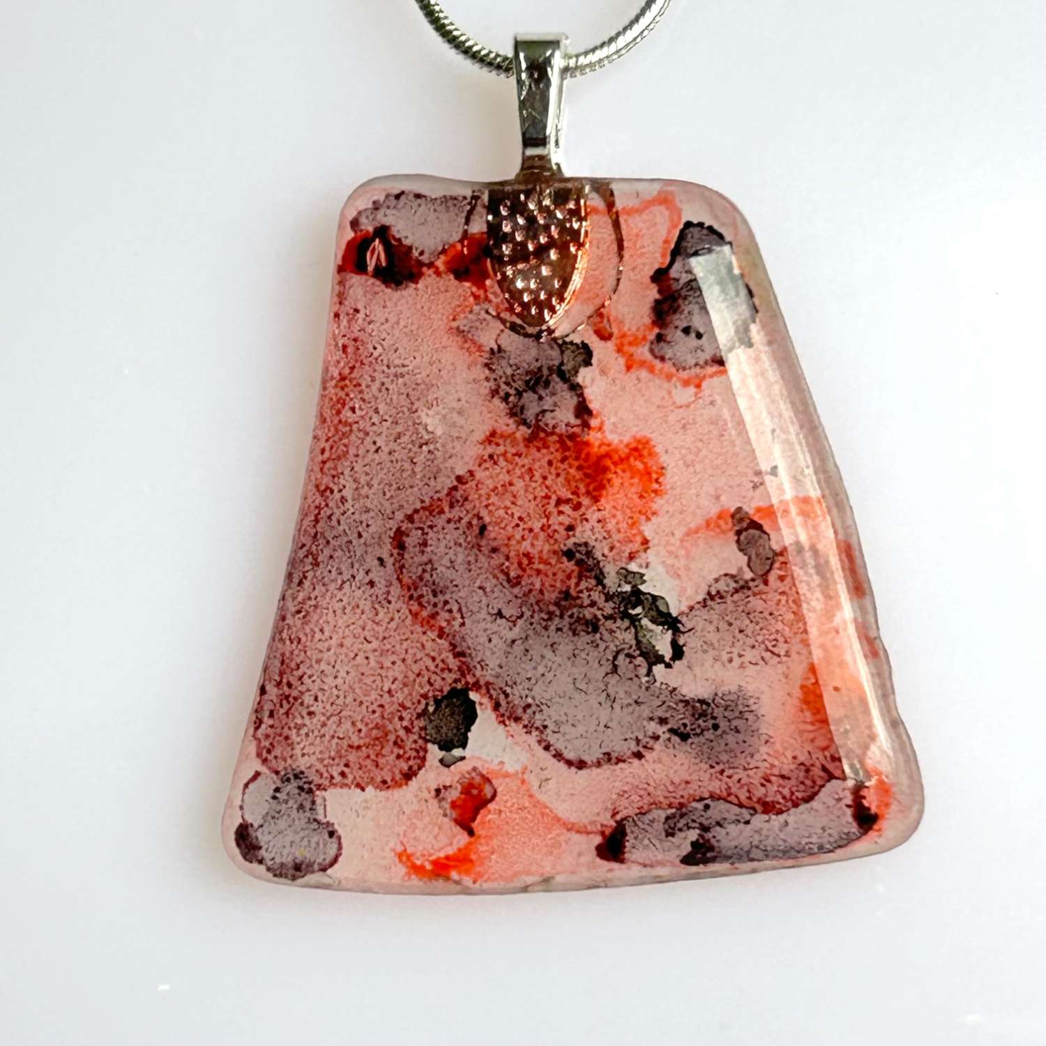 Pendant - Pink Smoke SeaGlass Pendant - Pink Smoke SeaGlass