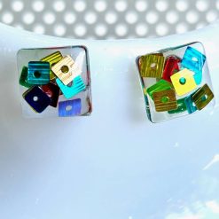 Pendant & Ear Studs - Multi-Sequin 2