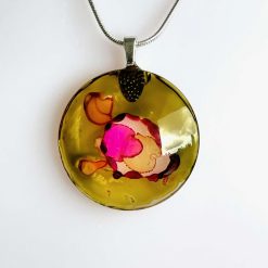 Pendant - Crystal Green/Pink 2