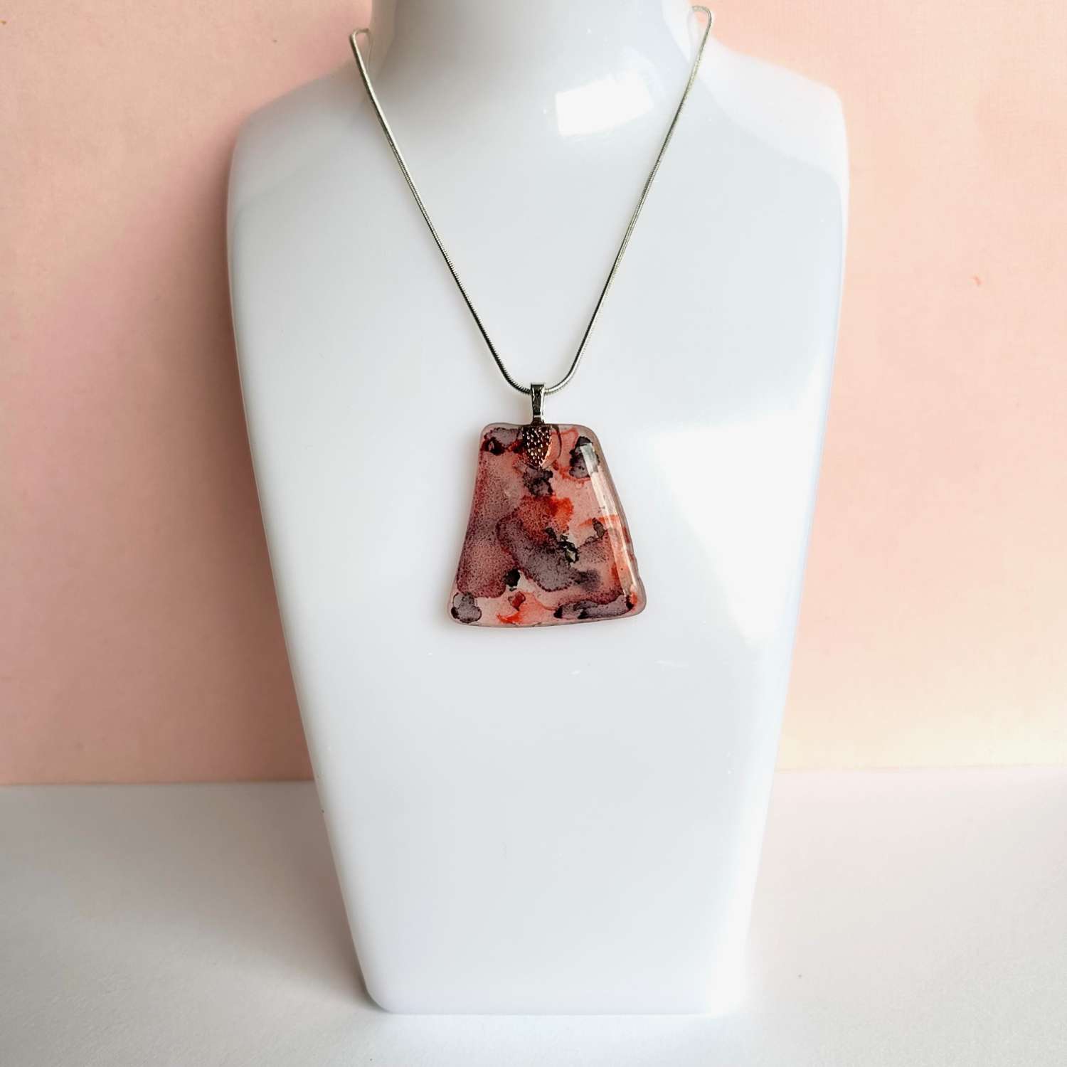 Pendant - Pink Smoke SeaGlass Pendant - Pink Smoke SeaGlass