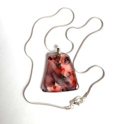 Pendant - Pink Smoke SeaGlass 2 Pendant - Pink Smoke SeaGlass 3