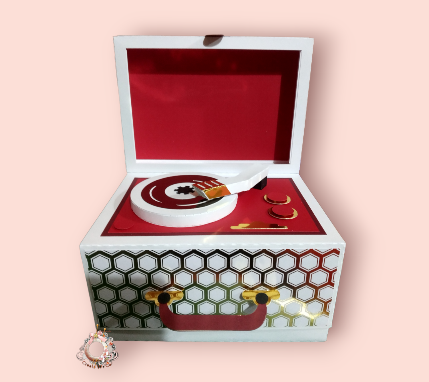 Retro Record player Gift box MadeMe