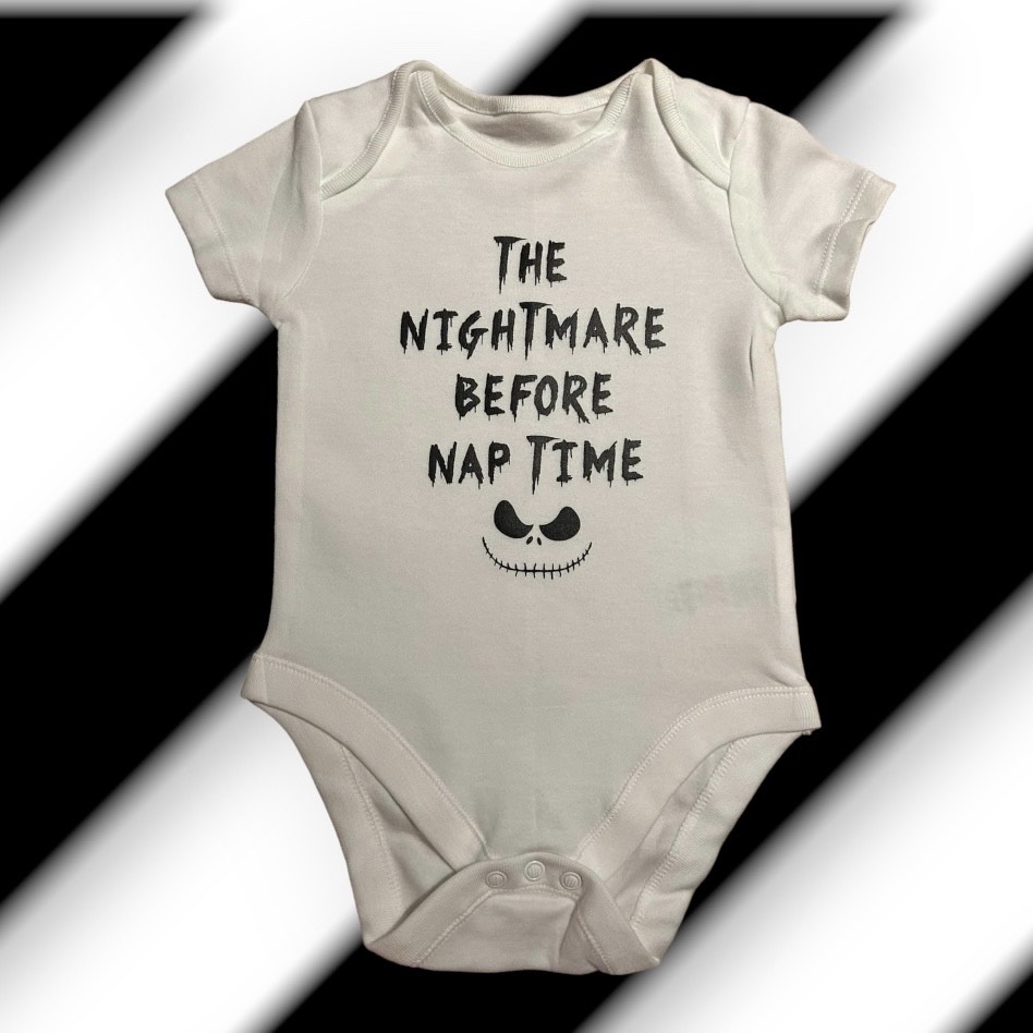 The Nightmare Before Nap Time babygrow/bodysuit MadeMe