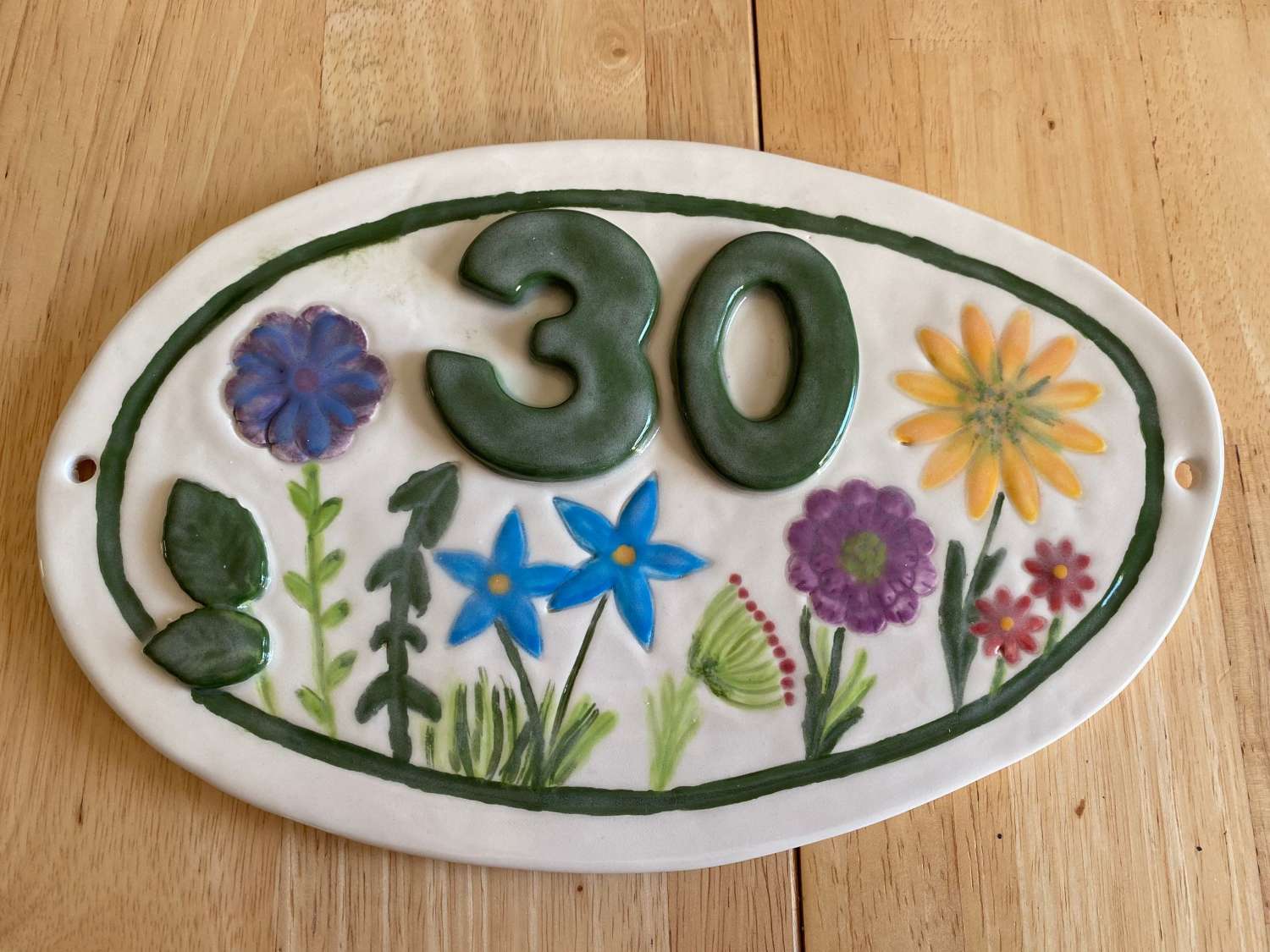 Handmade Ceramic House Sign Made To Order MadeMe