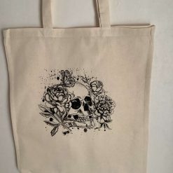 Skull tote bag