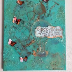 Steampunk mixed media canvas