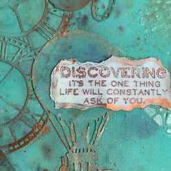 Steampunk mixed media canvas 1