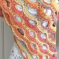 Crochet Shawl Multi Colours 4