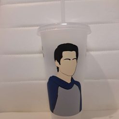 Teen wolf cold cup with straw and lid
