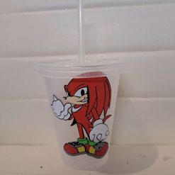 Sonic cold cup with straw and lid