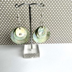 Earrings - Mother-of-Pearl & Crystal