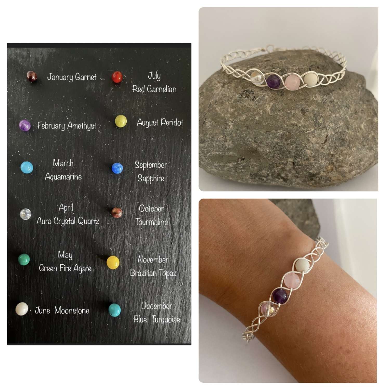 Gemstone Braided Bracelet Gemstone Braided Bracelet