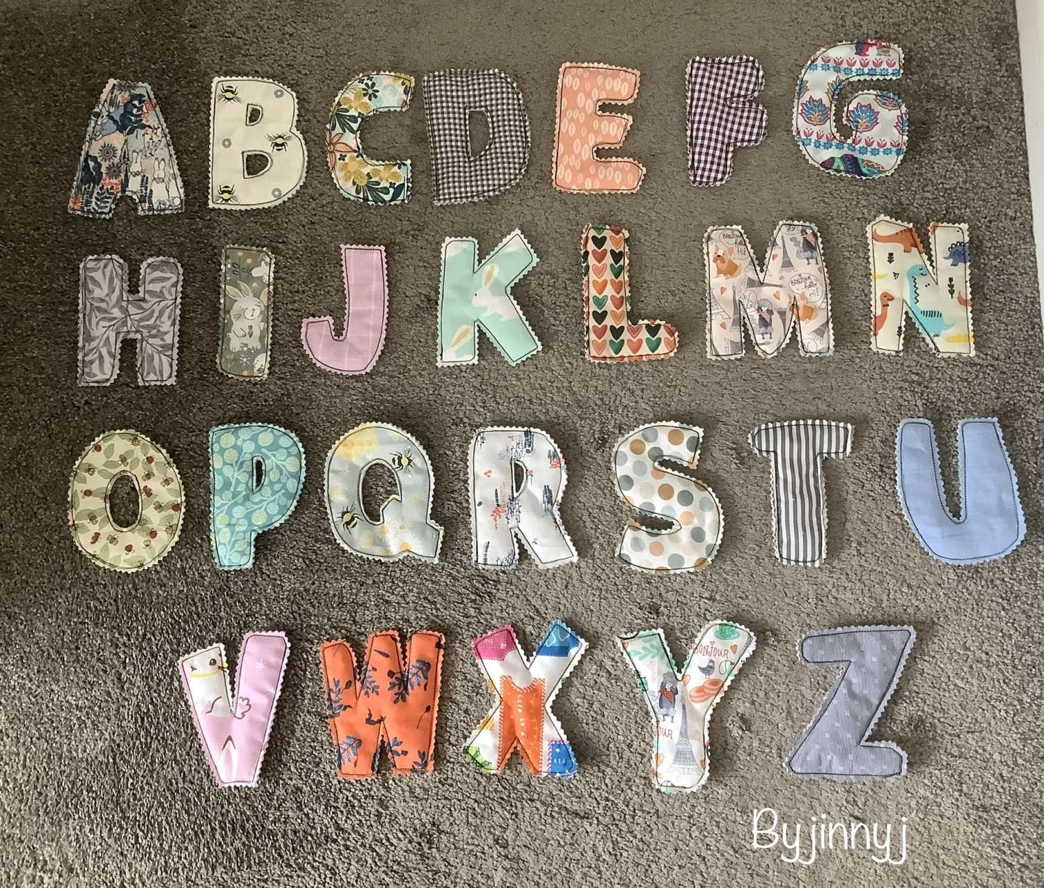 Alphabet Padded Letters MadeMe