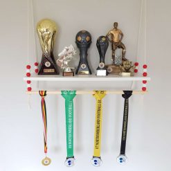 Trophy Shelf, Medal Holder, Medal Display, Trophy Display, Shelf for Trophies, Football Shirt Shelves, Medal Hanger, Trophy Shelf with Rail 1 Trophy Shelf, Medal Holder, Medal Display, Trophy Display, Shelf for Trophies, Football Shirt Shelves, Medal Hanger, Trophy Shelf with Rail 1