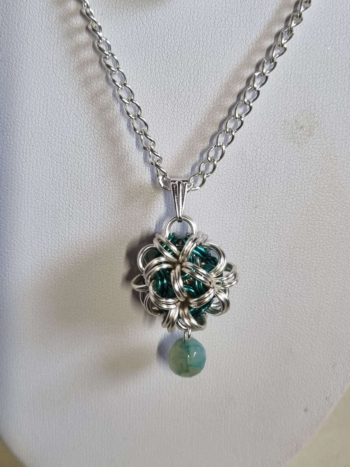 Japanese Ball Chainmail Pendant 4 Piece Jewellery Set Japanese Ball Chainmail Pendant 4 Piece Jewellery Set