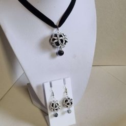 Japanese Ball Chainmail Pendant 4 Piece Jewellery Set 8 Japanese Ball Chainmail Pendant 4 Piece Jewellery Set 8