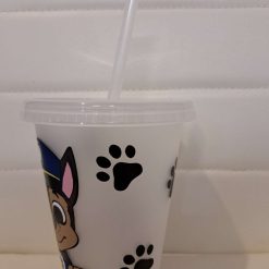 Paw patrol cold cup with straw and lid 1