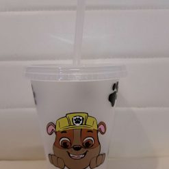 Paw patrol cold cup with straw and lid