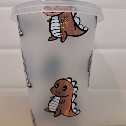 Dinosaur cold cup with straw and lid 2 Dinosaur cold cup with straw and lid 2