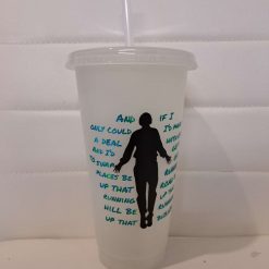 Stranger things glow in the dark cold cup with straw and lid 2 Stranger things glow in the dark cold cup with straw and lid 2