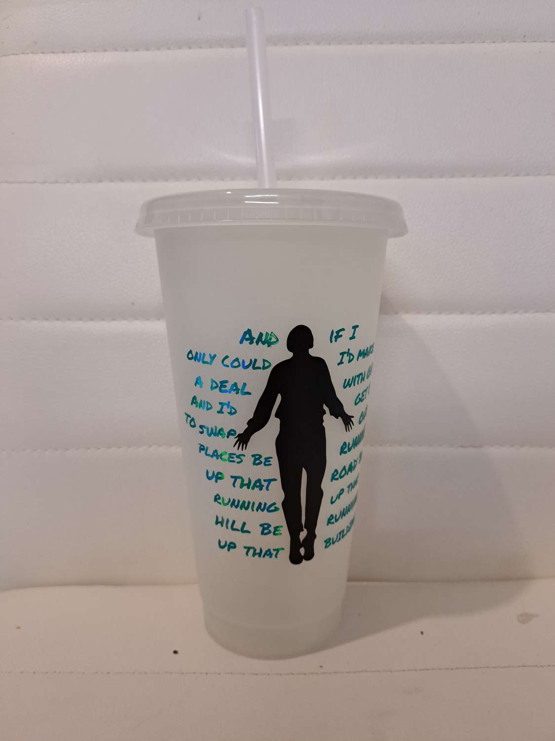 Stranger things glow in the dark cold cup with straw and lid Stranger things glow in the dark cold cup with straw and lid