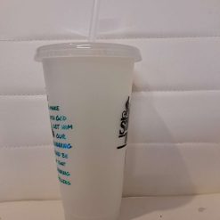Stranger things glow in the dark cold cup with straw and lid 4 Stranger things glow in the dark cold cup with straw and lid 4