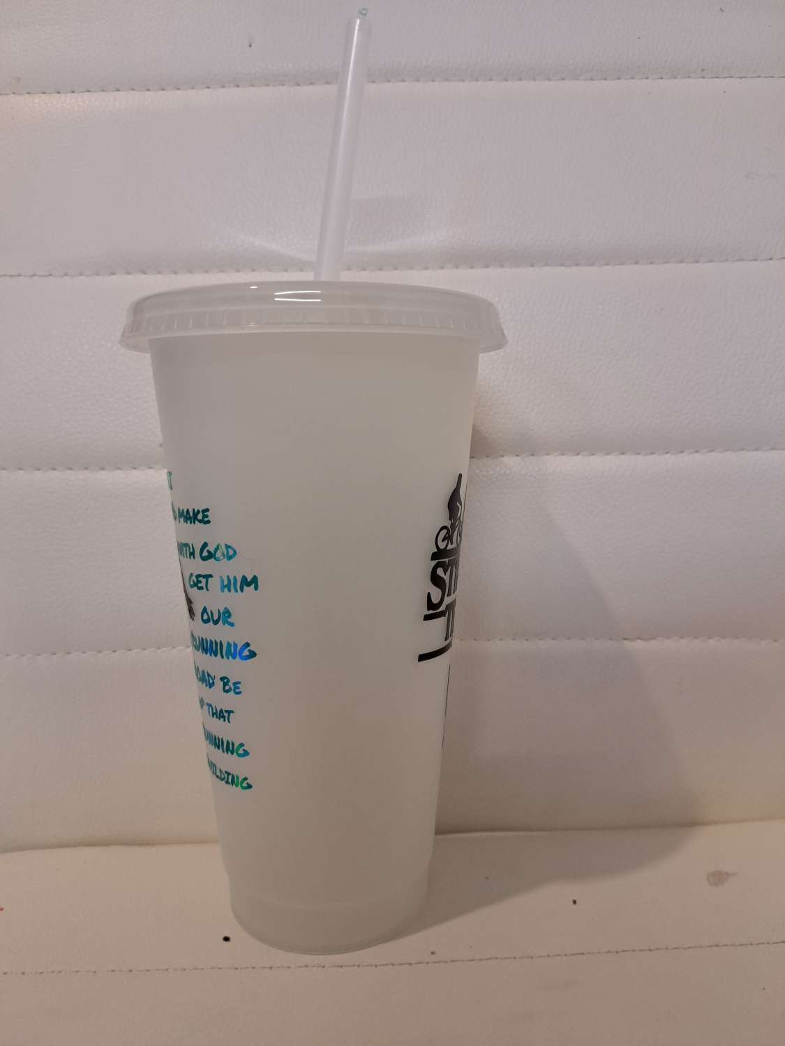 Stranger things glow in the dark cold cup with straw and lid Stranger things glow in the dark cold cup with straw and lid