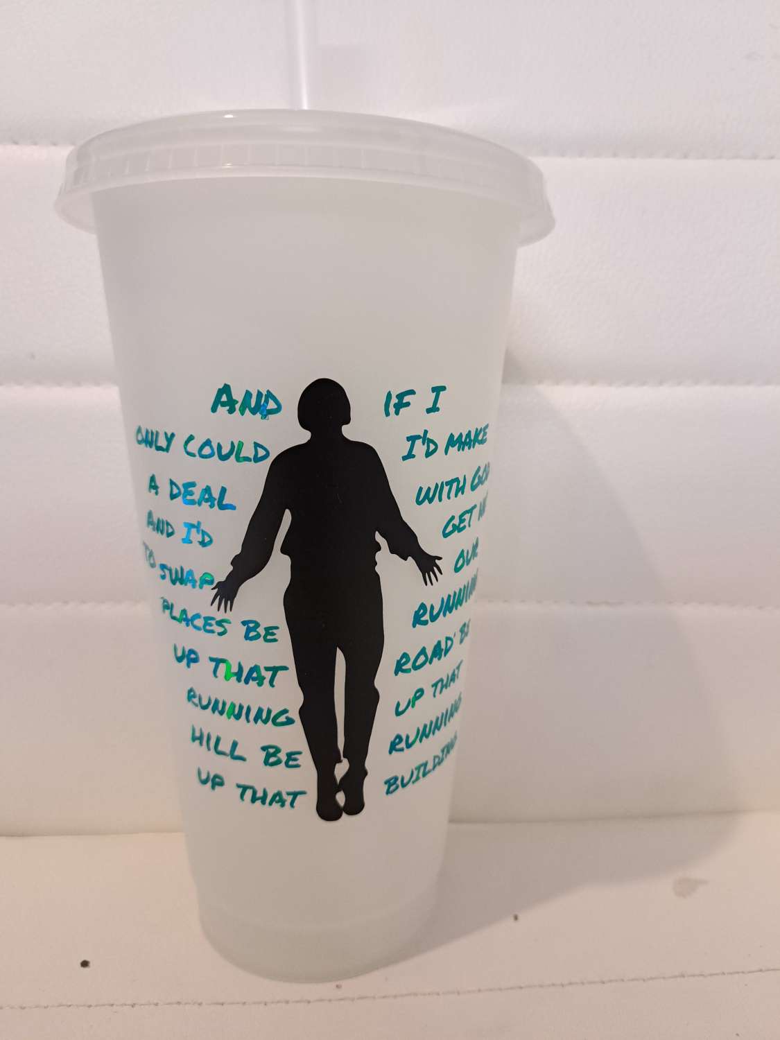 Stranger things glow in the dark cold cup with straw and lid Stranger things glow in the dark cold cup with straw and lid