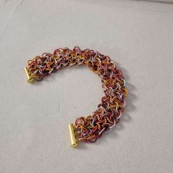 Handmade Moorish Rose 3 Row Chainmail Bracelets in 3 Colours 11