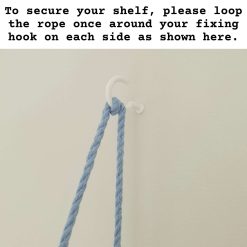2 Tier Nursery Shelf with Clothes Rail, White Shelf with Rail, Boy's Nursery, Baby Boy, Light Blue, Kid's Shelf, Double Swing Rope Shelf, Hanging Shelf, Nordic Style Hanging Shelf, Swing Shelf, Baby Clothes Rail, Boho Nursery Decor, Nursery White Shelf, Bedroom Shelf, 60cm White 2 Tier 9 2 Tier Nursery Shelf with Clothes Rail, White Shelf with Rail, Boy's Nursery, Baby Boy, Light Blue, Kid's Shelf, Double Swing Rope Shelf, Hanging Shelf, Nordic Style Hanging Shelf, Swing Shelf, Baby Clothes Rail, Boho Nursery Decor, Nursery White Shelf, Bedroom Shelf, 60cm White 2 Tier 9