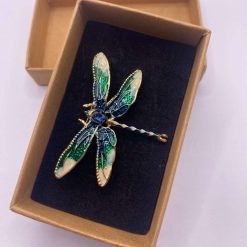 Green Dragon-Fly Brooch