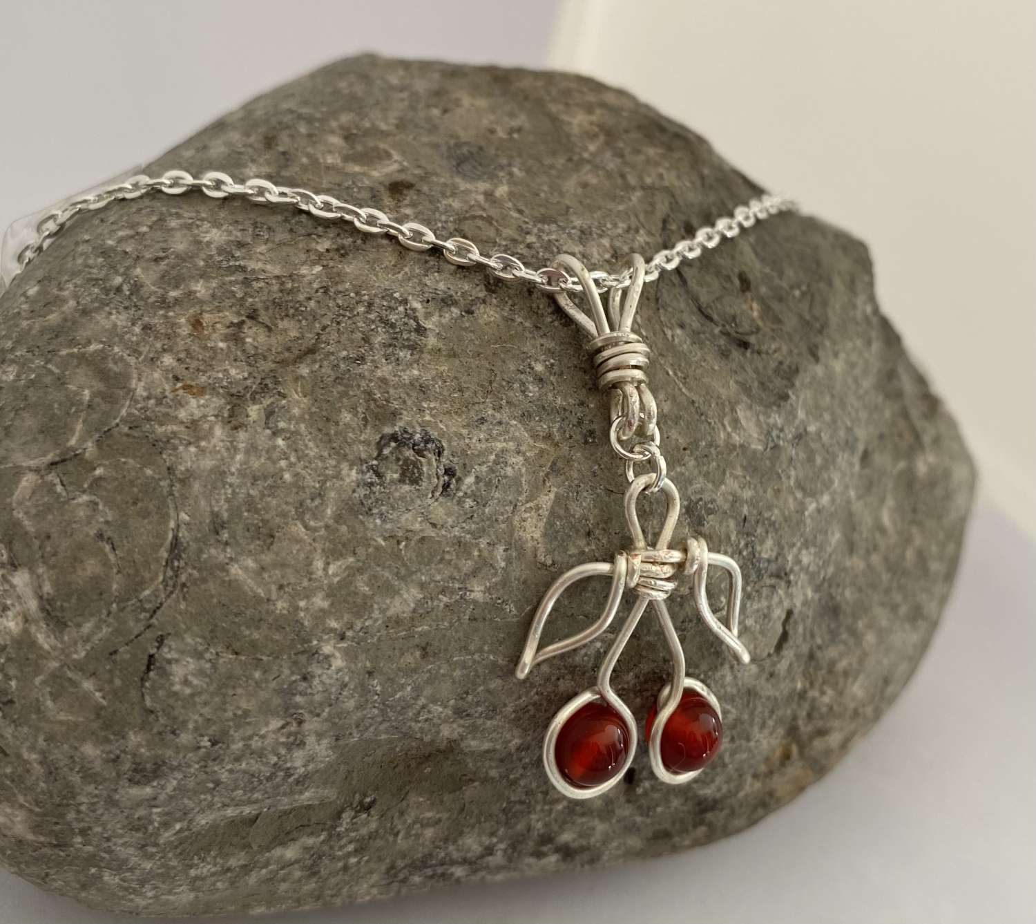 Cherry Necklace / Cherry Pendant Cherry Necklace / Cherry Pendant