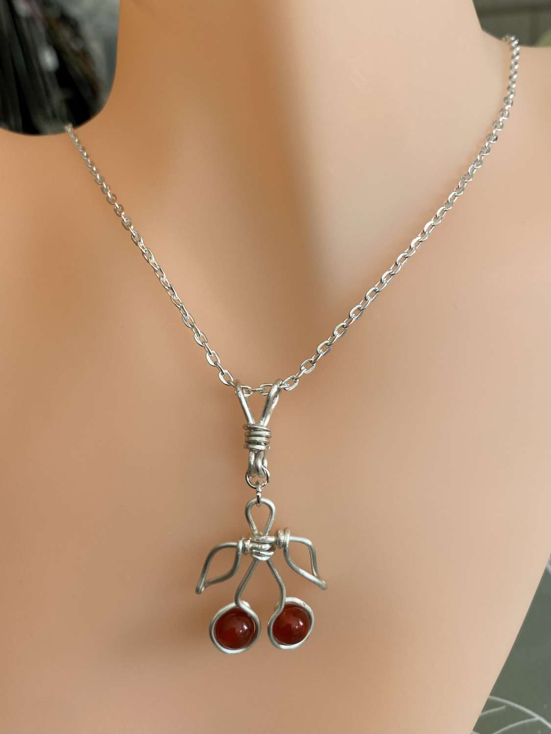 Cherry Necklace / Cherry Pendant Cherry Necklace / Cherry Pendant