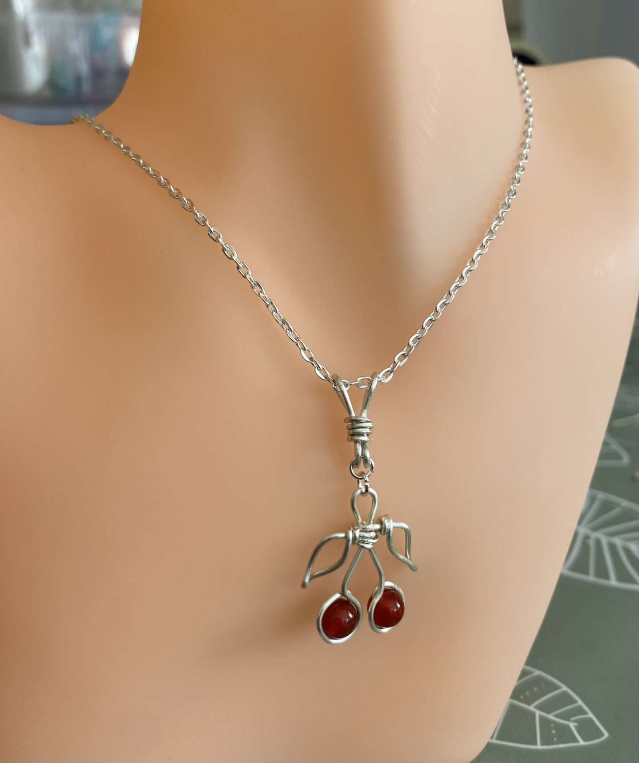 Cherry Necklace / Cherry Pendant Cherry Necklace / Cherry Pendant