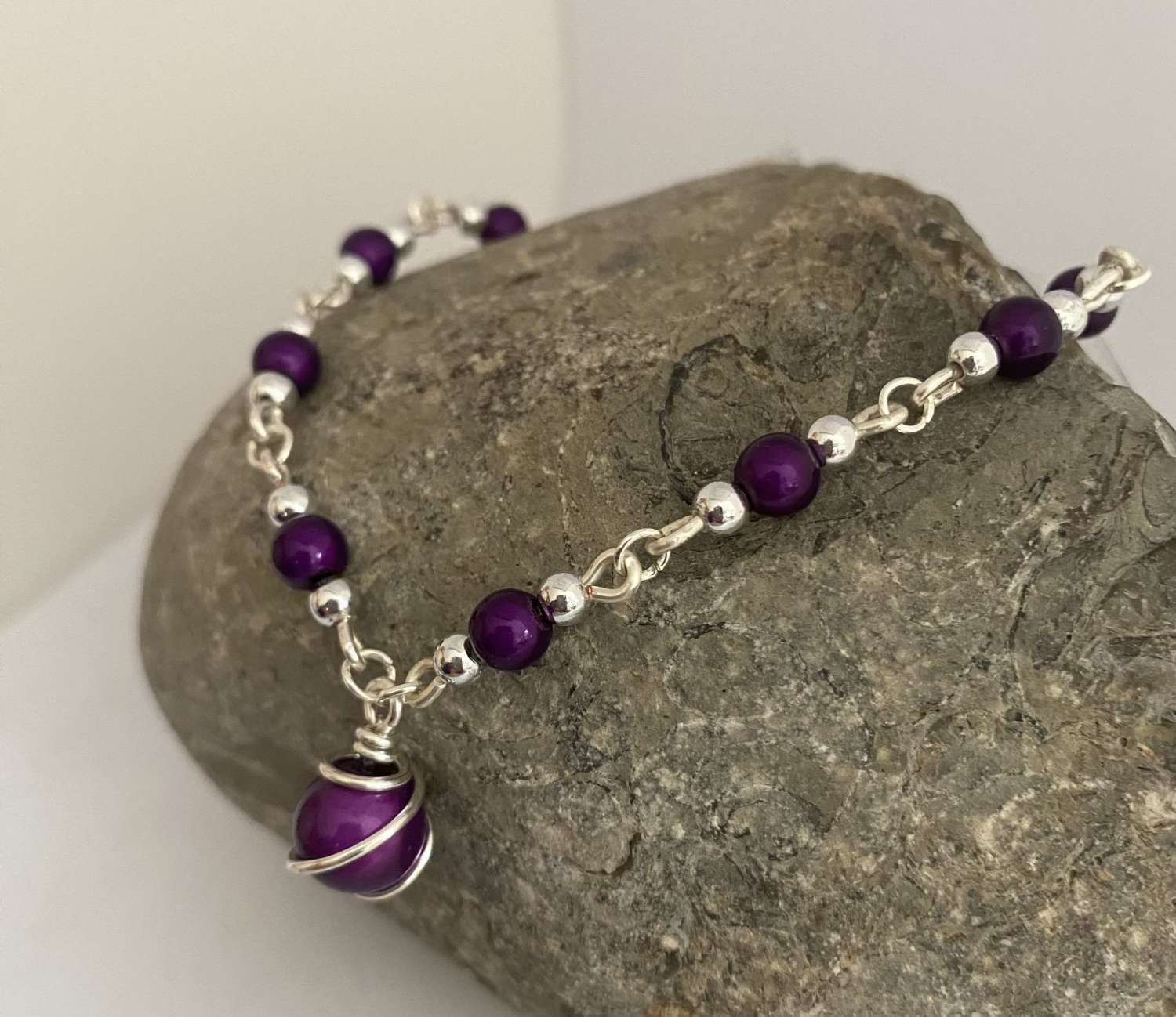 Purple Pendant Necklace Purple Pendant Necklace