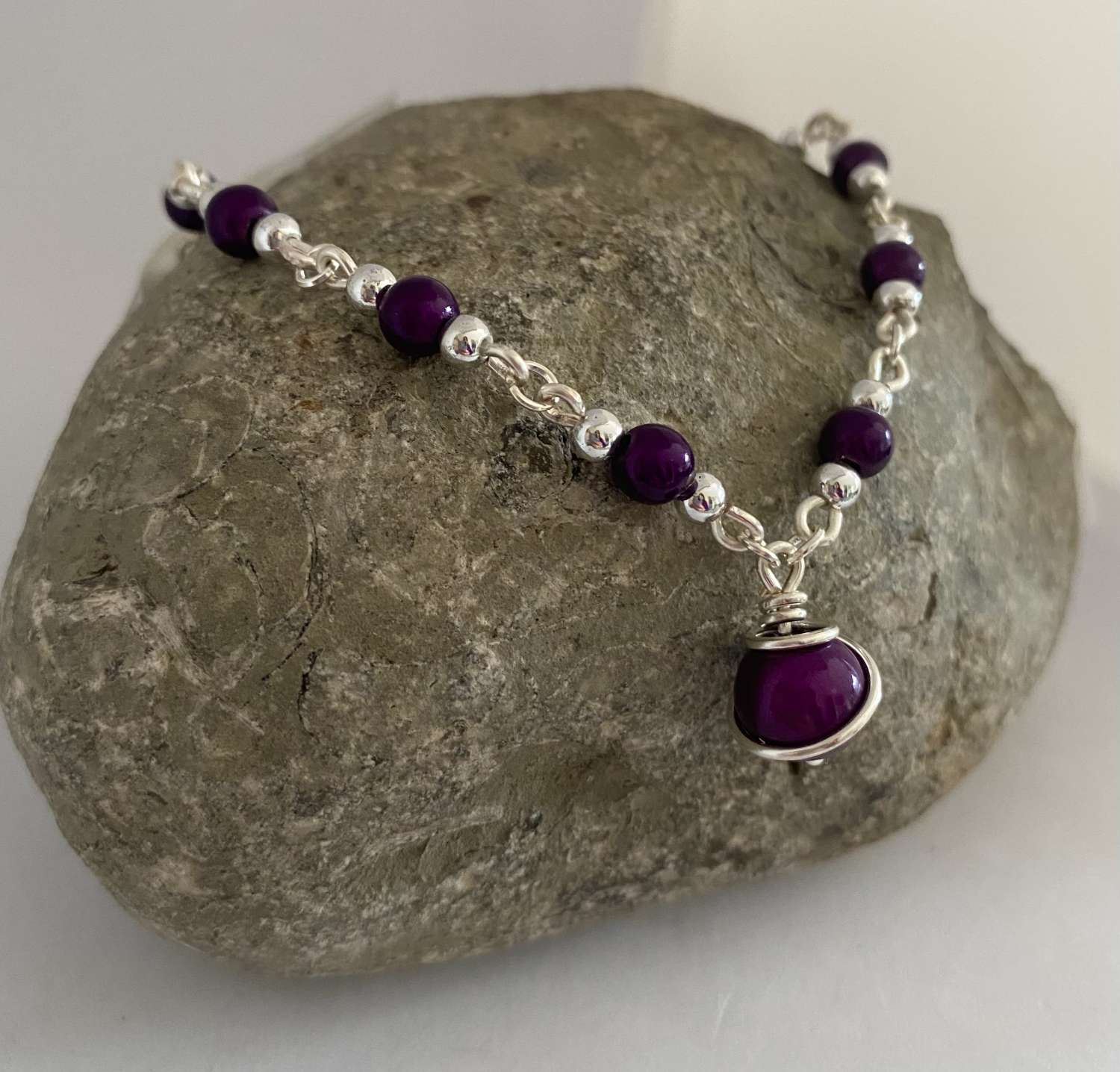 Purple Pendant Necklace Purple Pendant Necklace
