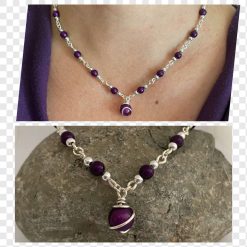 Purple Pendant Necklace
