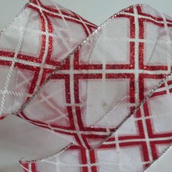 Golden Wire Edged Ribbon 38mm x 1 Metre  Xmas Crafts, Wreath, Wrapping, Cakes FREE SHIPPING