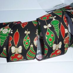 Golden Wire Edged Ribbon 38mm x 1 Metre  Xmas Crafts, Wreath, Wrapping, Cakes FREE SHIPPING