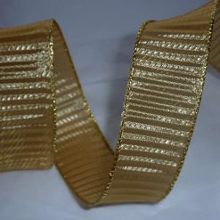 Gold Glitter  Wire Edged Ribbon 38mm x 1 Metre  Xmas Crafts, Wreath, Wrapping, Cakes FREE SHIPPING (Copy) (Copy)