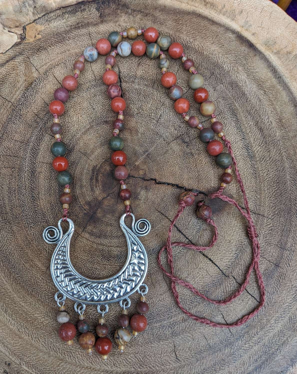 Gemstone Necklace Set - Jasper earth tones Gemstone Necklace Set - Jasper earth tones
