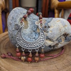 Gemstone Necklace Set - Jasper earth tones