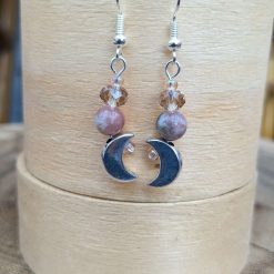 Goddess necklace set - pink Lepidolite 2