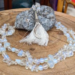 Moon necklace set - Opalite