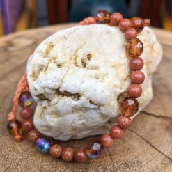 Adjustable bracelet - goldstone