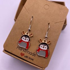 Christmas Penguin Earrings