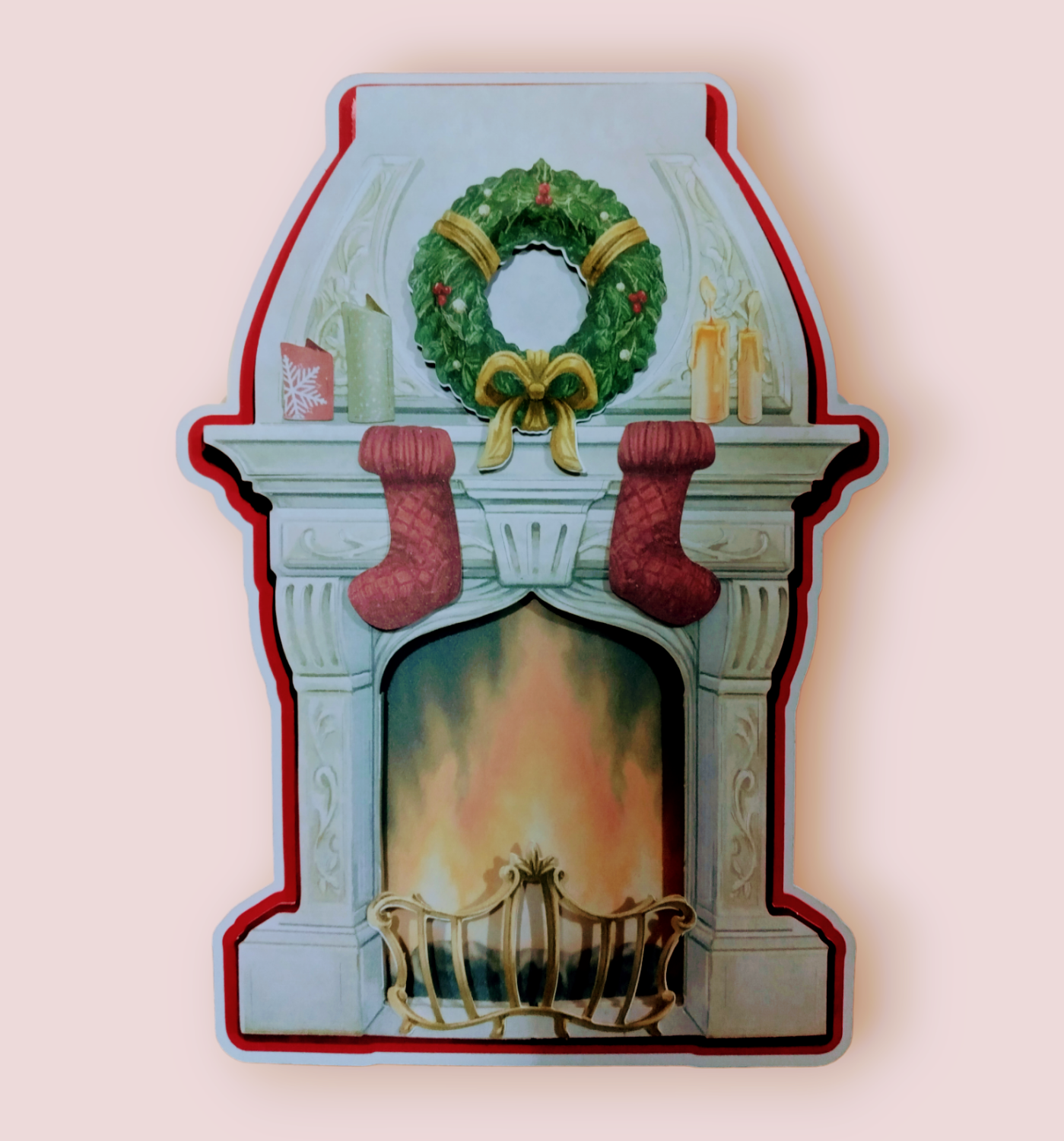 Magic Fireplace Christmas card MadeMe