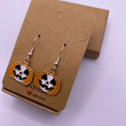 Halloween Pumpkin Head Earrings