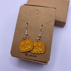 Halloween Pumpkin Head Earrings